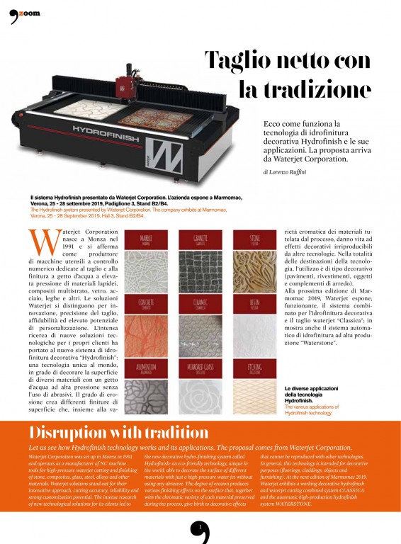 Waterjet-Corporation-sulla-rivista-Tecne